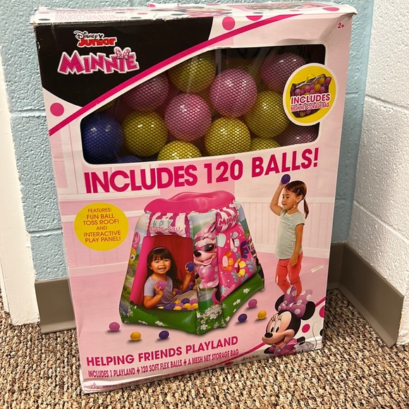 Disney Toys Disney Minnie Inflatable Ball Pit Playland With Balls